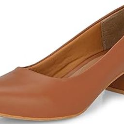 Womens Block Heel Slip on Formal Sandal 7021 Pump-image-15