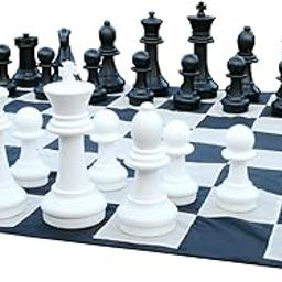 Chess House Giant Chess Pieces (16" King) with 5.5 Foot Nylon Chess Mat-image-33