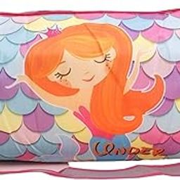 (1 Piece) Mermaid Printed Duffle Bag for Girls Use for Gym, Sports, Summing, Travel Bag for Girls and Women Return Gifts-image-36