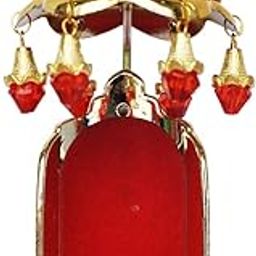 Tej Gifts Decorative Stone Studded Umbrella Chhatra for Car Dashboard/Office Desk/Table/Home Decor Showpiece, Chatri Aasan for God Murt/Idol, Multicolor-image-11
