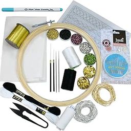 Embroiderymaterial Beginners Embroidery DIY Kit Total Assorted 16 Item Multicolor-picture-26