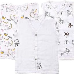 MOM'S HOME Baby Unisex Organic Cotton Muslin Jhabla-picture-15