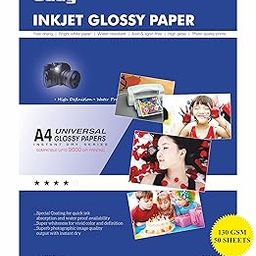Oddy 130 GSM A4 Size Glossy Photo Paper – Non Adhesive, Universal Coated, Water Proof Pack of 50 Sheets, Compatible with Inkjet Printer.-picture-27