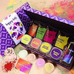Healthy Treat Festive Fun Holi Gift Hamper | Holi Gift with Roasted Healthy Snacks, Thandai Mix, Herbal Gulal & Holi Card | Holi Gifts | Holi Thandai & Herbal Gulal Gift Box | Holi Gifts For Family and Friends | Wholesome Corporate Gifting-image-34