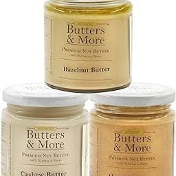 Butters & More Vegan DIY Nut Mlk Starter Kit. Almond, Hazelnut & Cashew Butter (3x200 grams). Keto & Diabetic Friendly. All Unsweetened. Super Saver Combo.-picture-3