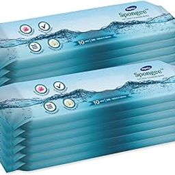 Dignity Spongee Soft Body Cleansing Wet Wipes for Adult, 300x300 mm 10 Wipes/Pack (Pack of 12), 120 Wipes-image-31