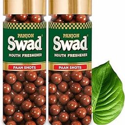 PANJON SWAD Paan Shots (Instant Pan Candy Mouthfreshener Mukhwas) Real Pan Toffee Balls, 2 Bottle, 360 Gram-image-14