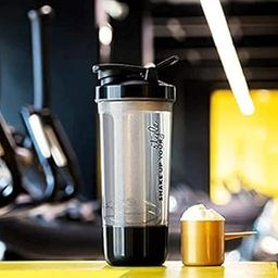 Multipurpose Protein Shaker Gym Bottle- Leakproof Protein Shaker Bottle with Storage Compartment and Stainless Steel Blender Ball for Gym Cycling Workout Sipper Bottle for Men & Women-image-12