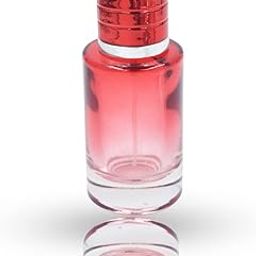Hunky Dory 30ml Double Colour Effect Red Transparent Empty Refillable Reusable Perfume Bottle With Cap and Easy Pump For Perfume, Essential oil, Beauty use.(Color May Vary)-34