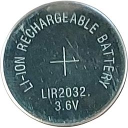 LIR2032 Rechargeable Battery, 3.6V, Lithium Ion Coin Cell-image-125