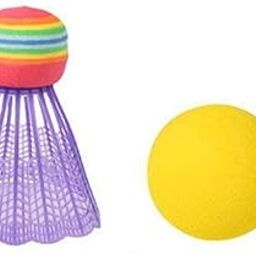 CLUB BOLLYWOOD® Kids Badminton Tennis Rackets Ball Set Garden Outdoor Toys Gift Only 2 Balls | Sporting Goods | Tennis & Racquet Sports | Badminton | Badminton | 2X Rackets-30