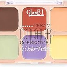 Glam21 Cream Concealer Corrector Palette |Creamy texture | Flawless & Buildable Coverage |Crease-proof formula |Easy To Blend & Lightweight Concealer For Face Makeup (9gm) - 04- Corrector-image-12