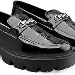 Men's Senthetic Patent Meterial Casual Buckle Slip-On Loafer and Moccasion Shoes-image-5