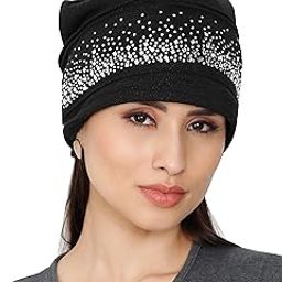 Studded Acrylic Woolen Winter Skull Cap/Beanie with Fleece Lining on The Inside for Girls & Women-image-27