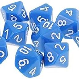 TRENDYNEST® 2x10pcs 10 Sided Dice D10 Polyhedral Dice for Dungeons and Dragons Games Blue | Toys & Hobbies | Games | Role Playing Games | Accessories-image-56