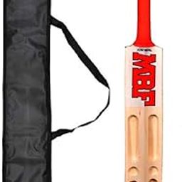 KANSAL MBF Scoop Popular Willow Premium Cricket Bat and Cover for Man's & Adult, Advance Play All Tennis Ball, Tournament Match (Size 05)-image-30