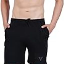 Mens Cotton Shorts (L, Black)-picture-37