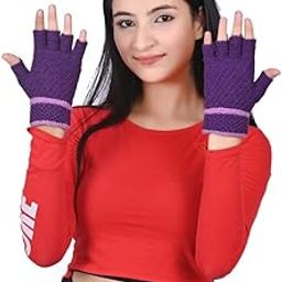 FabNext�-Women/Ladies/Girl's (Fingure Cut) Soft & Cozy Premium Winter Warm Hand Gloves Purple Color fit for 12 Years & Above - Pack of 1 Pair-picture-7