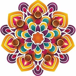 AY FASHION Rangoli Religious Vinyl Floor Sticker for Pooja Room Door Entrance Floor Home Decoration Diwali Stickers(Multicolor, Waterproof, Self Adhesive Vinyl)_79-image-61