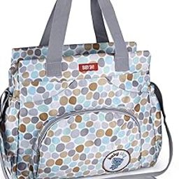 xcluma Womens Diaper Bag Waterproof Travel For Moms Nappy Changing Outdoor Casual Travel Bags Organizer (Beige)(Pack Of 1)-30
