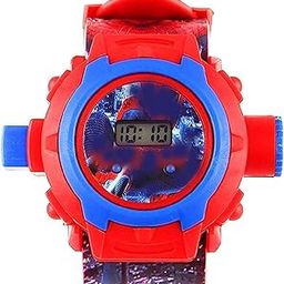 Cartoon Character Automatic Projector Wrist Watch with Led Light Digital Display for Kids Boys & Girls with 24 Images Best Birthday Christmas Gifts (Red Spider Projector) (Color May Vary)-27