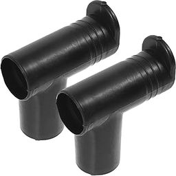 POPETPOP 2Pcs Clothes Rack Connector Right Angle Clothes Pole Joints Clothes Rack Supplies Black-image-45