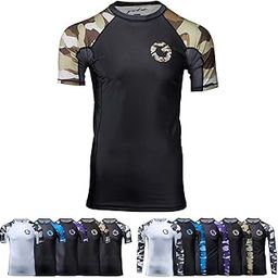 Jiu Jitsu Rashguard - Camo Rash Guard Compression Shirt for No-Gi, Gi, MMA (Long Sleeve & Short Sleeve Available)-image-23