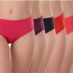 |Combo of 6 Women's Cotton Plain Hipster,Colour-Pink,Brown,Black,Orange,Baby Pink & Purple-image-30