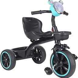 Stylish Headlight Trike| Tricycle with Dual Storage Basket for Kids| Boys| Girls Age Group 2 to 5 Years (Blue)-image-45