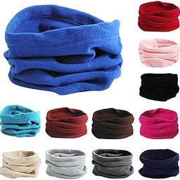 Trendy Polar Fleece Neck Warmer Comfy Snood Scarf Ski Motorbike Mask Beige-image-51