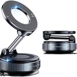 YAOKEEP Magnetic Suction Cup Phone Mount for Magsafe,360 Degree Rotation Hands-Free Vacuum Magnetic Car Phone Holder,Cell Phone Holders for Your Car/Gym/Mirror Mount for iPhone & Android-image-62