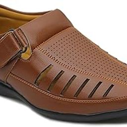 HSF Leather Sandal Type Shoes FORV Men | Black | | Brown | | TAN |-image-10