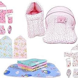 Toddylon New Born Baby Gifts Products All | Essentials | Kit | Shower Gift | Baby Bedding Set | Combo Packs | Mom to Be | Birthday (0-6 Months) Multicolor-image-49
