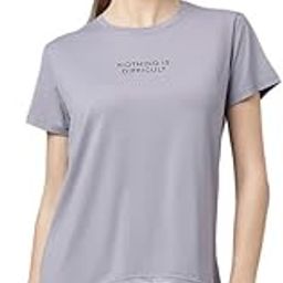 mkh Women Polyester Grey Relaxed Dry-Fit T-Shirt-picture-28