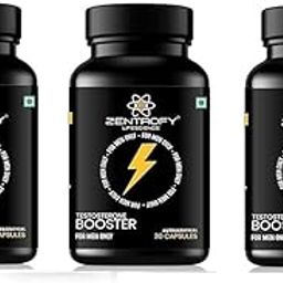 Zentrofy lifescience Testosterone Booster for Men, 30 Capsules, Pack of 3, Nutraceutical Supplement-image-43