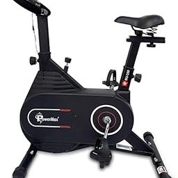 PowerMax Fitness BU-350-XKR62300 Steel Magnetic Exercise Upright Bike With Outer Magnetic Flywheel, LCD Display & Heart Rate Sensor, Black-29