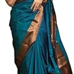 Women's Kanjivaram Soft Semi Silk Banarasi Sarees With Blouse Piece-image-81