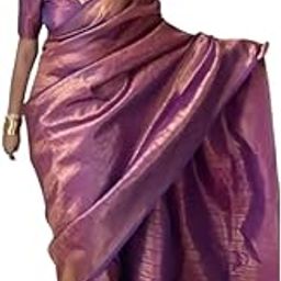 Women's Ready To Wear Kanjivaram Silk Saree Banarasi Silk Sarees For Women With Blouse Piece.(SAREE-KP-R-5052-Light Pink)-image-20