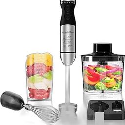 MORZ™ Powerful 9-Speed Hand Mixer with 5 Attachments - Stainless Steel, Quiet Operation, Easy Cleaning for Smoothies, Purees & More-picture-14