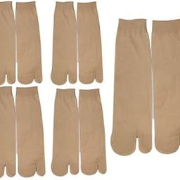 Om Fashion Women & Girl's Ultra-Thin Transparent Nylon Ankle Length Summer Dark Skin Socks (Pack of 5 Pair)-3