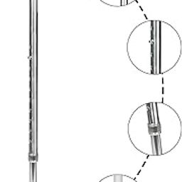 REHACARE Single Leg L Shaped Walking Stick | Height Adjustable | Lightweight Aluminum Stick with Anti-Skid Base | Walking Stick for Old People, Patients, and Handicaps (920-Silver)-image-41