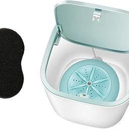 MERISHOPP® Portable Washing Machine + Sponge for Makeup Brush Pants Travel Camping Blue|Home & Garden | Major Appliances | Washers & Dryers | Washing Machines-image-70