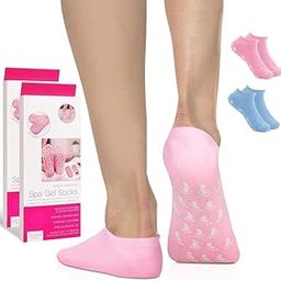 JENICO WORLD Moisturizing Silicone Gel Socks for Repairing Dry, Cracked Feet Skin, Multicolored 1 PAIR-55