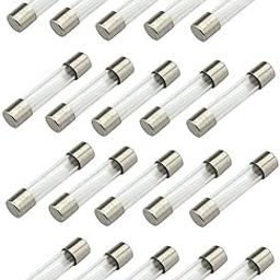 SFURTI_Glass Tube Cartridge Fuse, 5 Amp, 250V, 6x30mm, Fast Acting - Pack of 20-29
