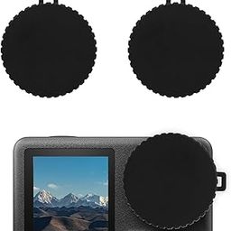 2pcs Lens Cap Suitable for Osmo Action 5/4 and Action 3, Black Lens Protector Flexible Lens Cover Protective Accessories Compatible with Osmo Action, Prevent Scratches Dust-21