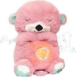 Pitinxa Breathing Teddy Otter – Plush Sleep Toy with Soothing Music, Glowing Lights & Rhythmic Motion | Sensory Comfort for Babies & Kids | Valentine & Baby Shower Gift, Nursery Decor Item-image-18