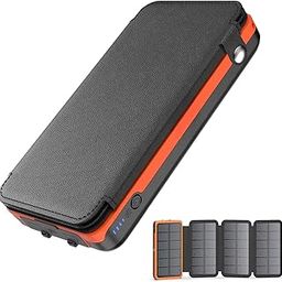TrustBasket Solar Power Bank 20000mAh | Portable Solar Charger | 5 Solar Panels | USB & Type C Output | Solar Charger Power Bank | Solar Panel Charger | Solar Mobile Charger | LED Flashlight-15