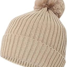 Women's Warm Acrylic Woolen Beanie/Skull Cap - Stylish Winter Hat with Snug Fit with Pompom on top-image-50