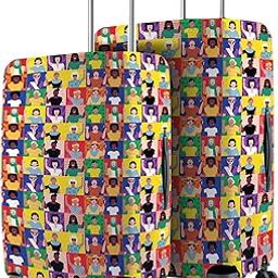 Polyester Protective Luggage Cover Set of 2 (Medium-Large) - Women Design-image-36