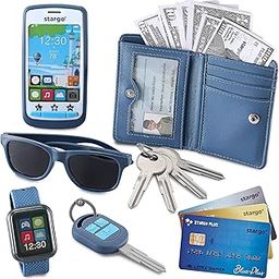 Star Princess Boys Game Wallet with Money and Simulation Toys, Smart Watch, Keys, Sunglasses, Wallet for Kids Ages 3 4 5 6 7 8 9 10 11 12-image-60